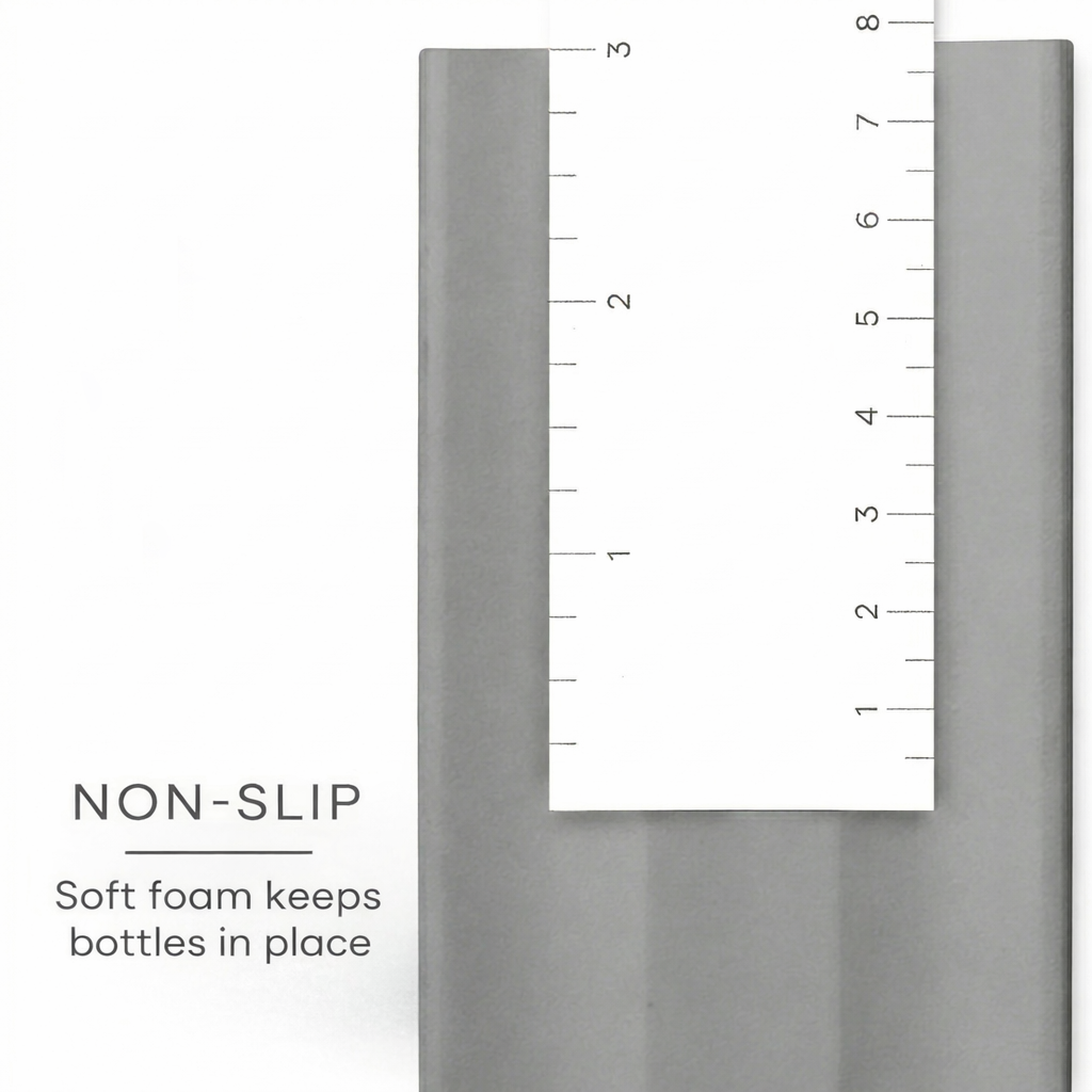 The Container Store® Adjustable Spice Drawer Liner, 10ft Roll, Cut-to-Fit Drawer Insert for Spice Bottle Organization